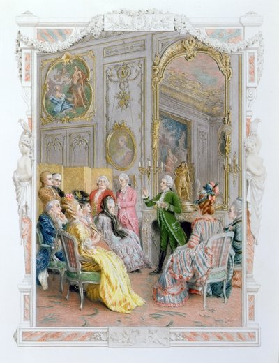 Una serata letteraria, 1890 da Maurice Leloir